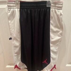 Jordan Black Shorts with Red Accents